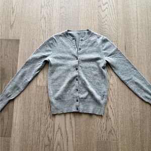 J. Crew Heather Gray Cashmere Cardigan